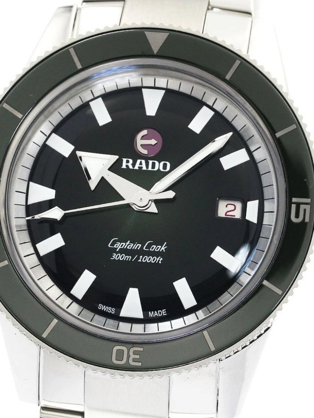 RADO Captain Cook Automatic R32105313 green Dial Automatic Men's Watch_
